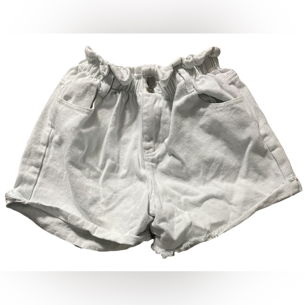 Princess Polly White Jean Shorts